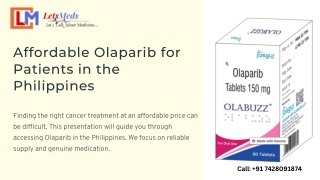 Olaparib 150 mg Tablet price in The Philippines At LetsMeds