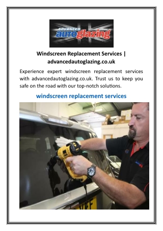 windscreen replacement services