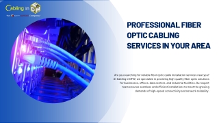 Expert Fiber Optic Cable Installation – Cabling in DFW