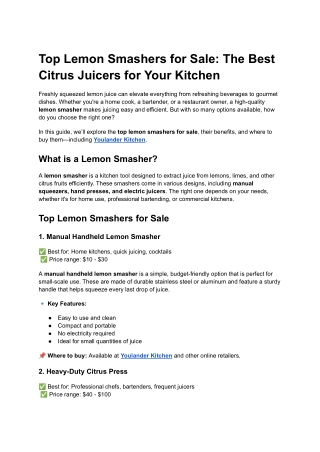 top lemon smashers for sale the best citrus