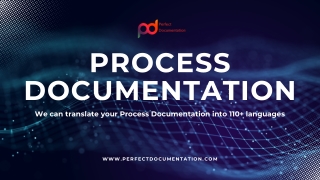 process documentation we can translate your