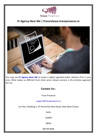pr agency near me pressrelease tracepresence in