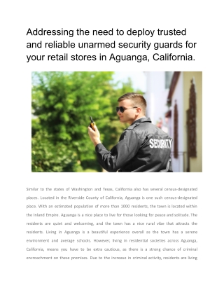 addressing the need to deploy trusted
