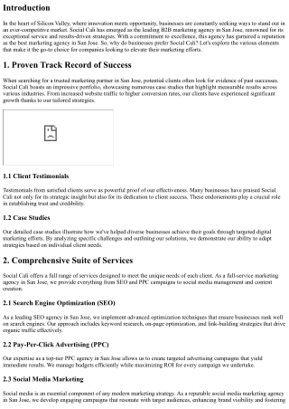 Why Businesses Prefer Social Cali - The Leading B2B Marketing Agency in San Jose