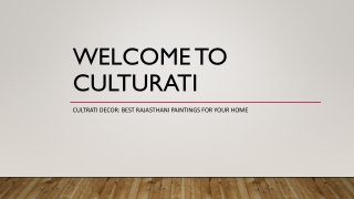 Cultrati Decor: Best Rajasthani Paintings for Your Home
