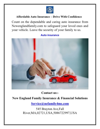Affordable Auto Insurance – Drive With Confidence