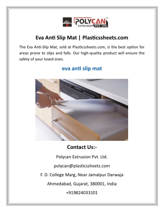 Eva Anti Slip Mat  Plasticssheets