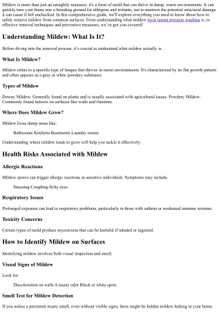 mildew is more than just an unsightly nuisance