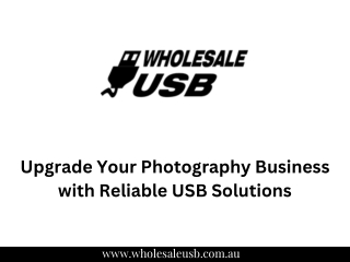 Upgrade Your Photography Business with Reliable USB Solutions
