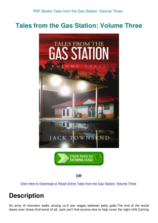 PDF Books Tales from the Gas Station Volume Three