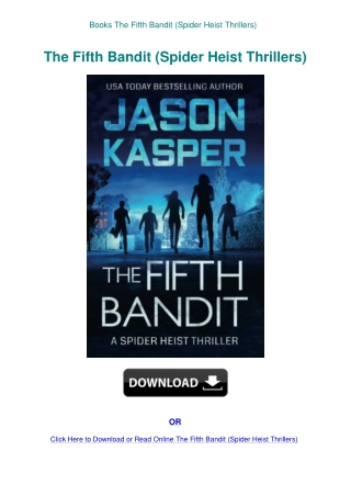 Books The Fifth Bandit (Spider Heist Thrillers)