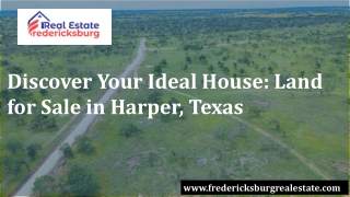 Discover Your Ideal House Land for Sale in Harper, Texas