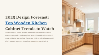 2025 Design Forecast: Top Wooden Kitchen Cabinet Trends to Watch