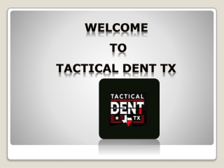 Car Dent Removal Service | Tactical Dent TX