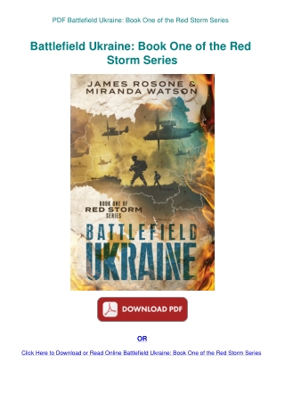 PDF Battlefield Ukraine Book One of the Red Storm Series