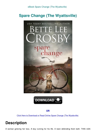 eBook Spare Change (The Wyattsville)