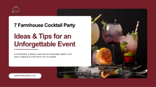 7 farm house cocktail party