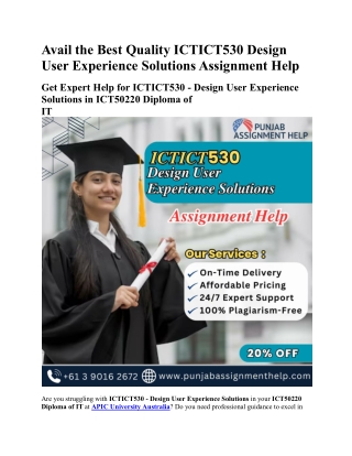 avail the best quality ictict530 design user
