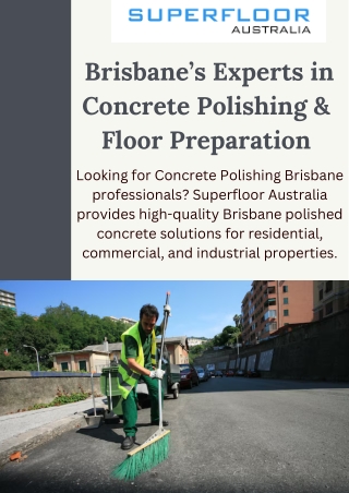 Premium Concrete Polishing Brisbane – Expert Polished Concrete Floors