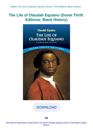 eBook The Life of Olaudah Equiano (Dover Thrift Editions Black History)