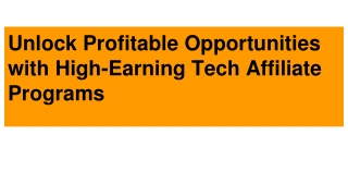 The Rise of Tech Affiliate Marketing Programs as a Key Income Source Post-COVID