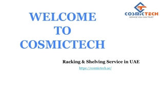 welcome to cosmictech