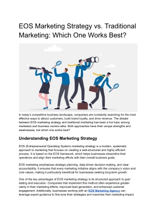 EOS Marketing Strategy vs. Traditional Marketing: Which One Works Best?