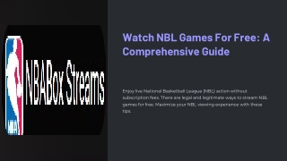 watch nbl games for free a comprehensive guide