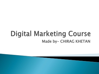 Digital Marketing Course