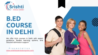 B.ed course in Delhi