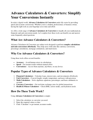 Simplify Your Calculations Instantly