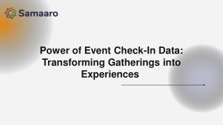 power of event check in data transforming