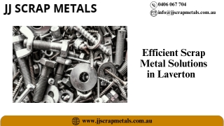 Efficient Scrap Metal Solutions in Laverton  