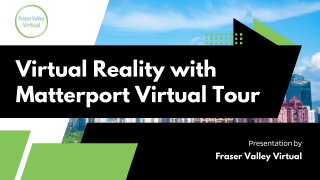 virtual reality with matterport virtual tour