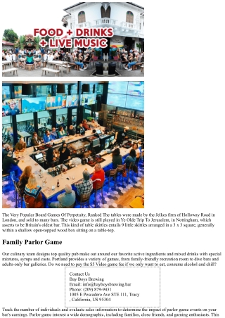 West Michigan's First Parlor Game Bar & Lounge Play, Remain, & Sip Away!