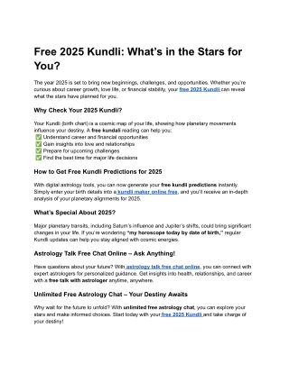 Free 2025 Kundli_ What’s in the Stars for You