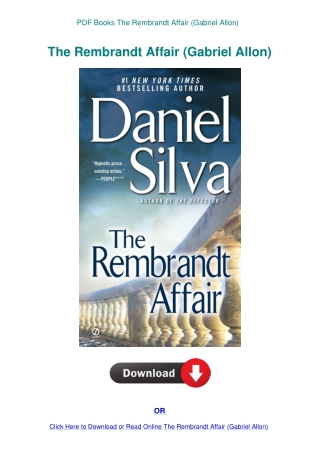 PDF Books The Rembrandt Affair (Gabriel Allon)