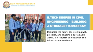 b tech degree in civil engineering building a stronger tomorrow