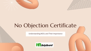 no objection certificate