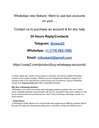 WhatsApp new feature_ Want to use two accounts on your