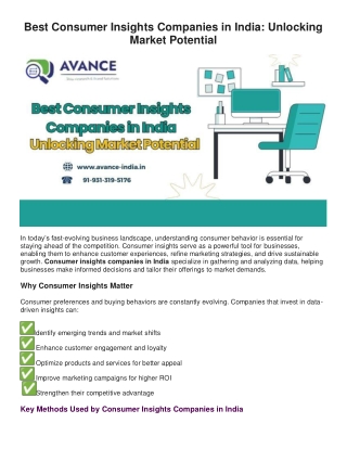 Best Consumer Insights Companies in India: Unlocking Market Potential