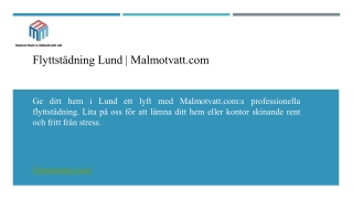 flyttst dning lund malmotvatt com