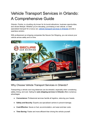 Vehicle Transport Services in Orlando_ A Comprehensive Guide