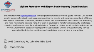 vigilant protection with expert static security