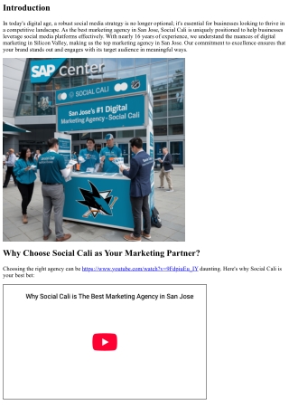 Strengthen Your Social Media Strategy with San Jose's Leading Agency