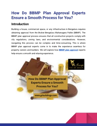 How Do BBMP Plan Approval Experts Ensure a Smooth Process for You_Gr GROUP