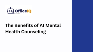 The Benefits of AI Mental Health Counseling