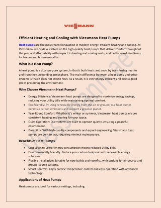 Heat Pump Solutions | Efficient Heating & Cooling