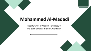 Mohammed Al-Madadi - A Determined Achiever - Doha, Qatar