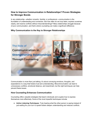 How to Improve Communication in Relationships